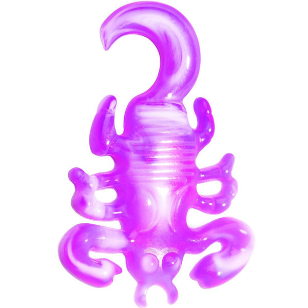 2 Gauge Pink White Acrylic Scorpion Hanger Plug