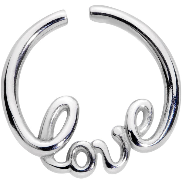 16 Gauge 5/16'' Love Your Piercing Seamless Circular Ring