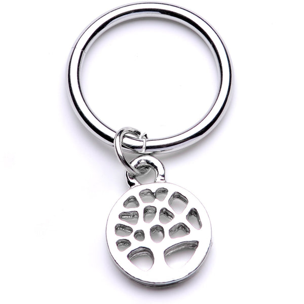 16 Gauge 3/8'' Tree of Life Dangle Hinged Segment Ring